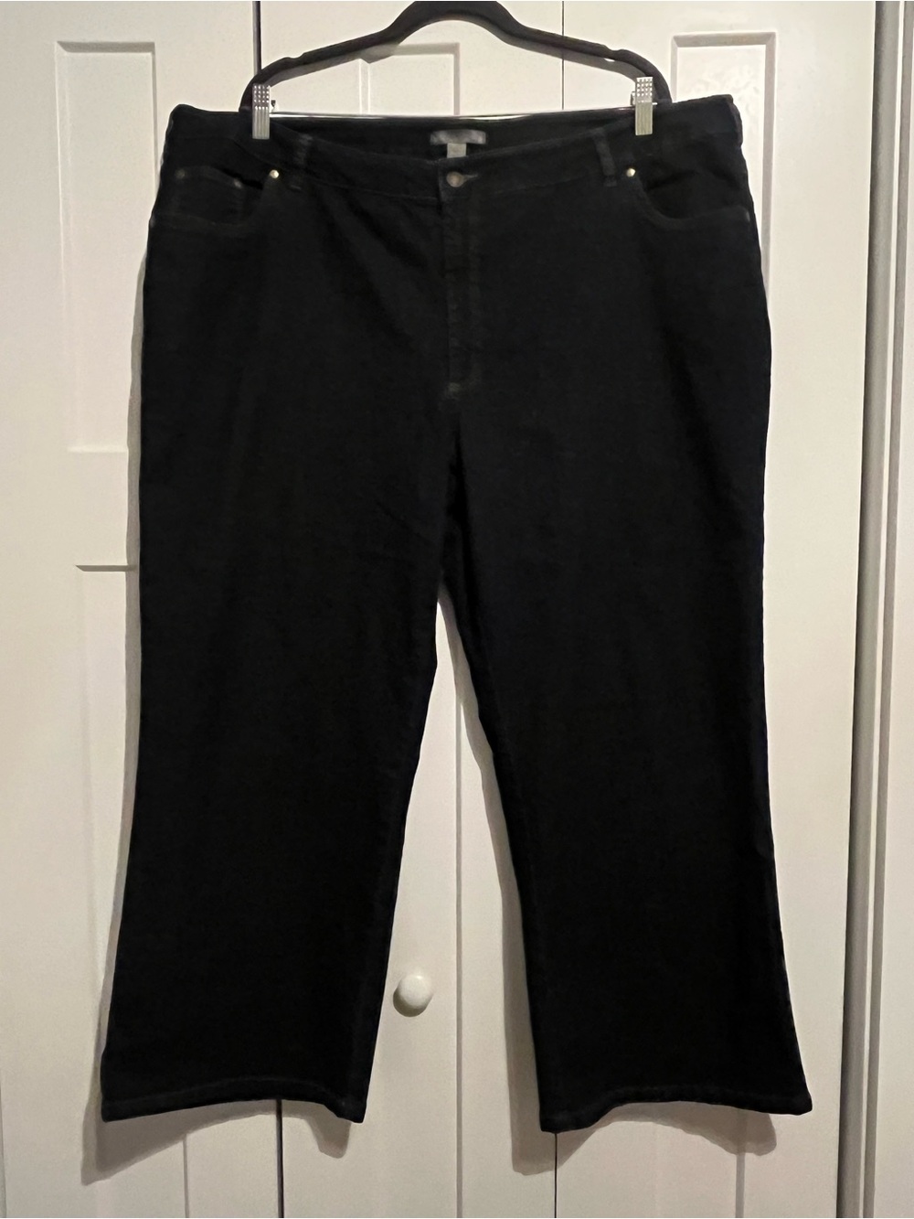Woman Within Black Boot Cut Stretch Jeans. New. Size 22W